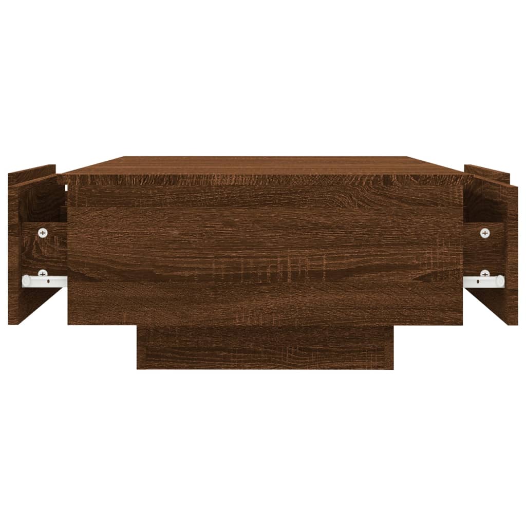 Couchtisch Braun Eichen-Optik 90x60x31 cm Holzwerkstoff