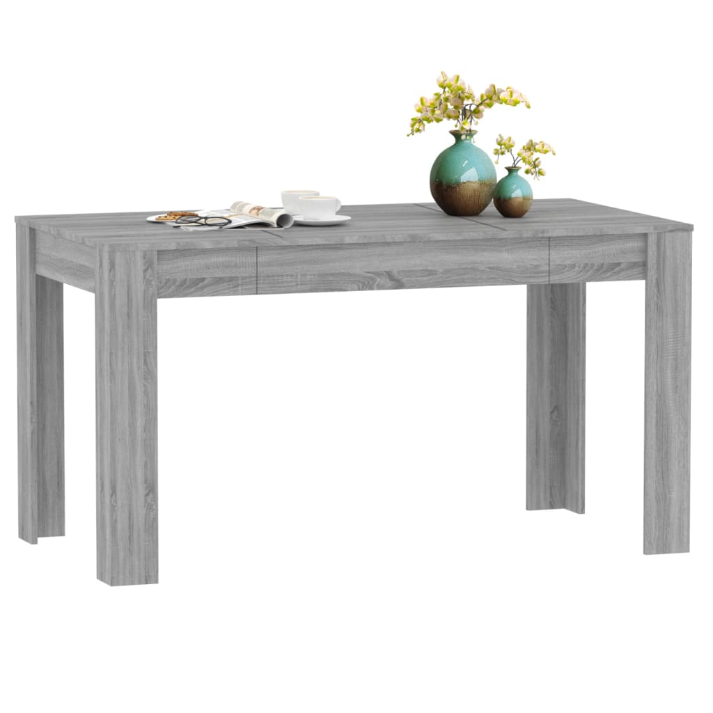 Esstisch Grau Sonoma 140x74,5x76 cm Holzwerkstoff