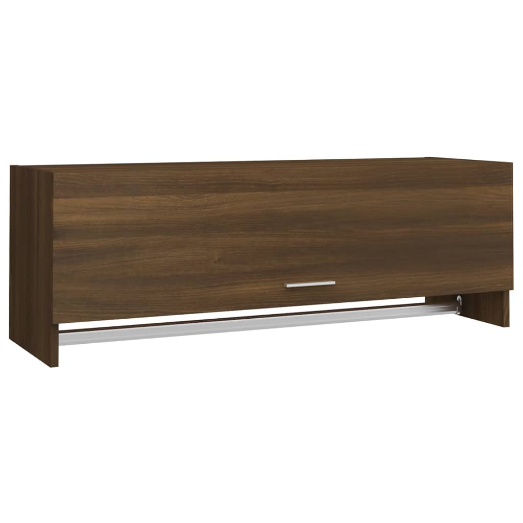 Kleiderschrank Braun Eichen-Optik 100x32,5x35 cm Holzwerkstoff