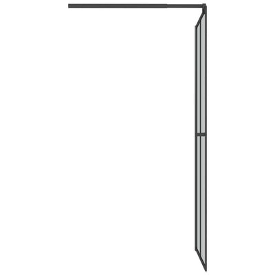 Duschwand für Walk-in Dusche 80x195 cm Dunkles Sicherheitsglas