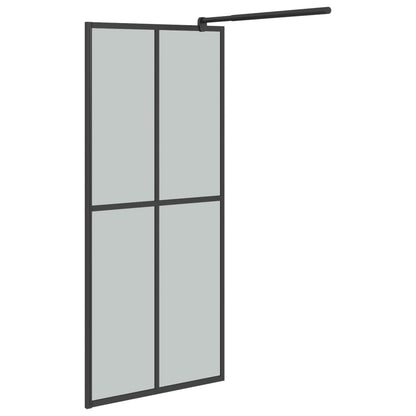 Duschwand für Walk-in Dusche 80x195 cm Dunkles Sicherheitsglas