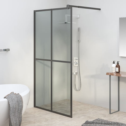 Duschwand für Walk-in Dusche 118x190 cm Dunkles Sicherheitsglas