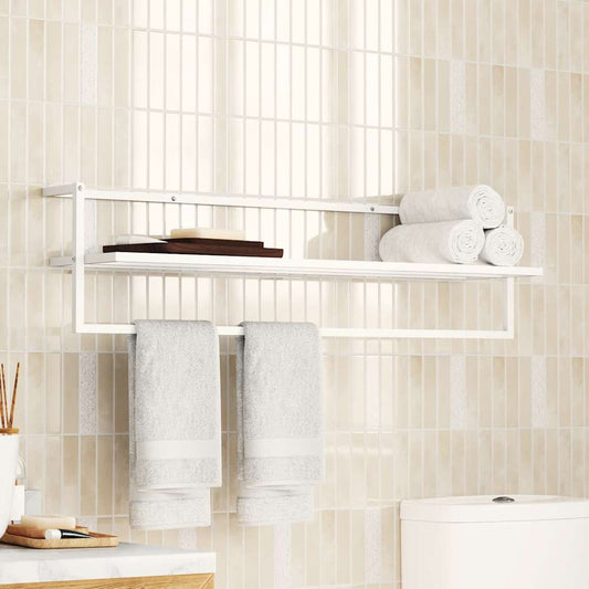 Handtuchhalter Weiß 95x25x22 cm Eisen