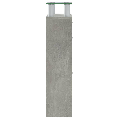 Schuhschrank Betongrau 63x24x104 cm Holzwerkstoff