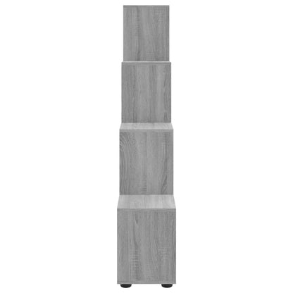 Treppenregal Grau Sonoma 142 cm Holzwerkstoff