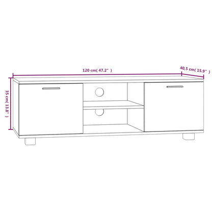 TV-Schrank Sonoma-Eiche 120x40,5x35 cm Holzwerkstoff