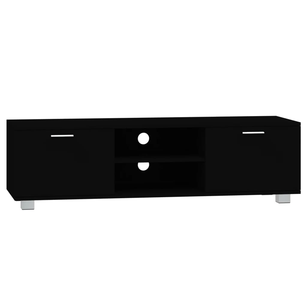 TV-Schrank Schwarz 140x40,5x35 cm Holzwerkstoff