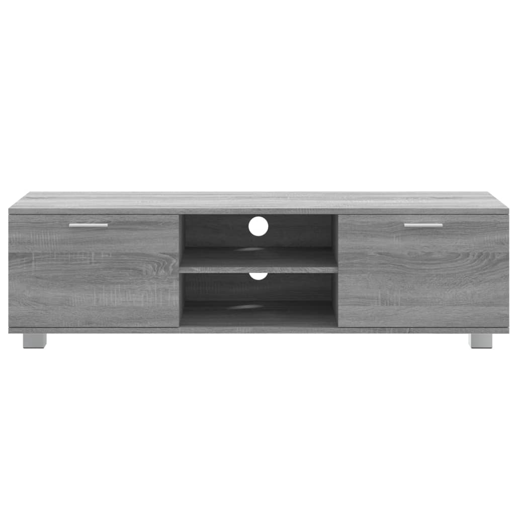 TV-Schrank Grau Sonoma 140x40,5x35 cm Holzwerkstoff