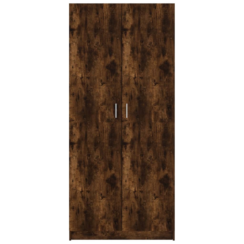 Kleiderschrank Räuchereiche 80x52x180 cm Holzwerkstoff