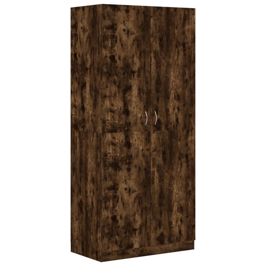 Kleiderschrank Räuchereiche 90x52x200 cm Holzwerkstoff