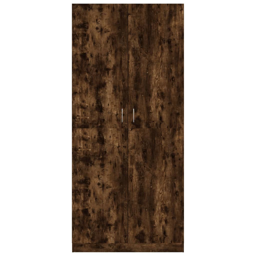 Kleiderschrank Räuchereiche 90x52x200 cm Holzwerkstoff