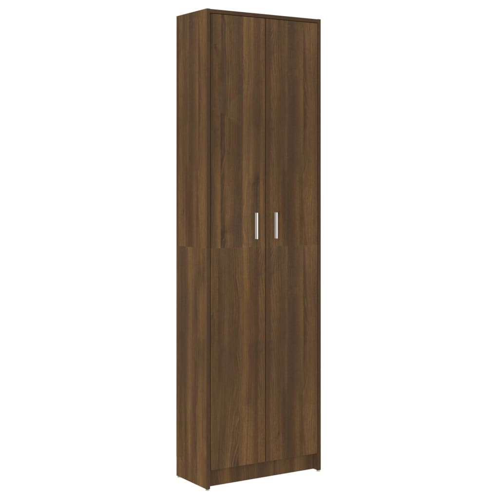 Garderobenschrank Braun Eiche-Optik 55x25x189 cm Holzwerkstoff