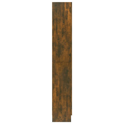 Vitrinenschrank Räuchereiche 82,5x30,5x185,5 cm Holzwerkstoff