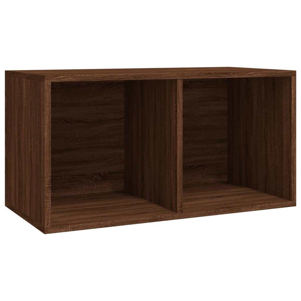 Schallplatten-Box Braun Eiche-Optik 71x34x36 cm Holzwerkstoff