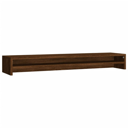 Monitorständer Braun Eichen-Optik 100x24x13 cm Holzwerkstoff