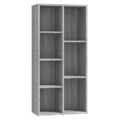 Bücherschrank Grau Sonoma 50x25x106 cm