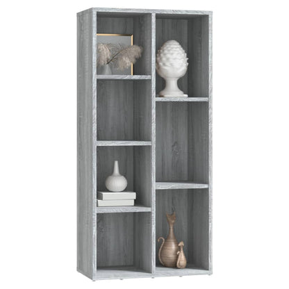 Bücherschrank Grau Sonoma 50x25x106 cm