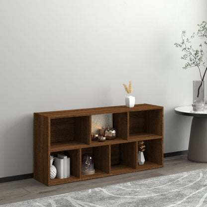 Bücherschrank Braun Eichen-Optik 50x25x106 cm