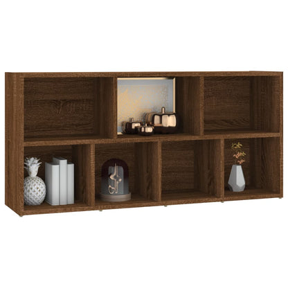 Bücherschrank Braun Eichen-Optik 50x25x106 cm