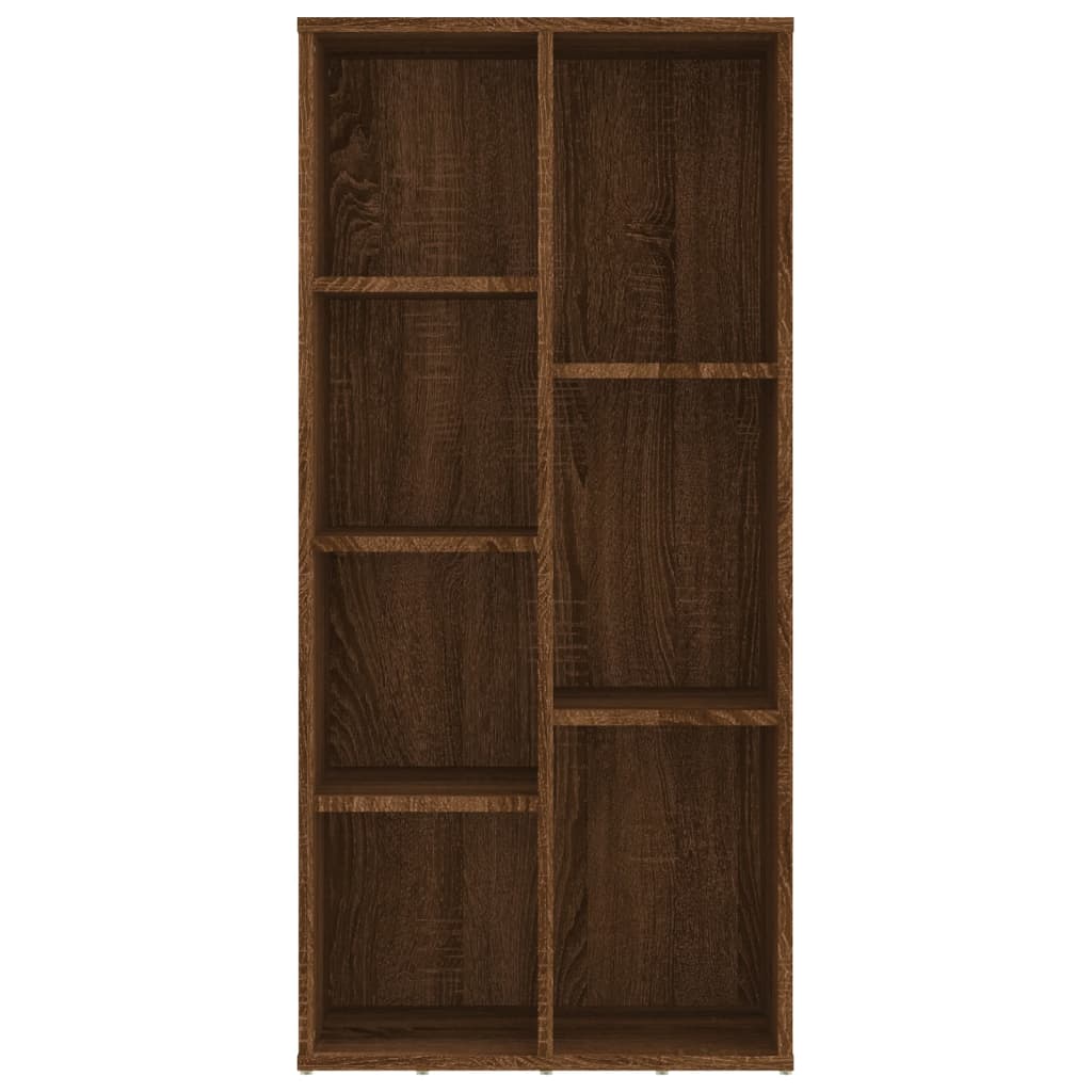 Bücherschrank Braun Eichen-Optik 50x25x106 cm