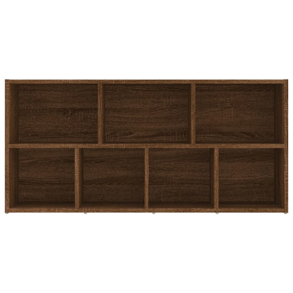 Bücherschrank Braun Eichen-Optik 50x25x106 cm