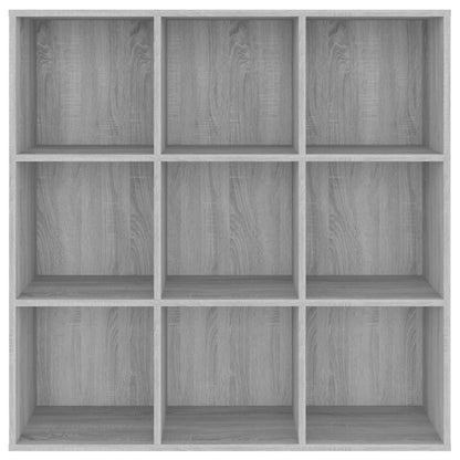 Bücherschrank Grau Sonoma-Eiche 98x29x97,5 cm