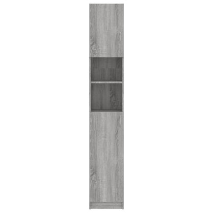 Badezimmerschrank Grau Sonoma 32x25,5x190 cm Holzwerkstoff