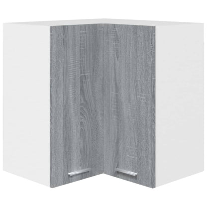 Eck-Hängeschrank Grau Sonoma 57x57x60 cm Holzwerkstoff