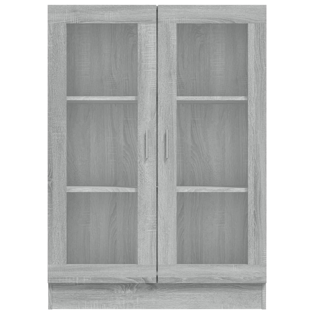 Vitrinenschrank Grau Sonoma 82,5x30,5x115 cm Holzwerkstoff