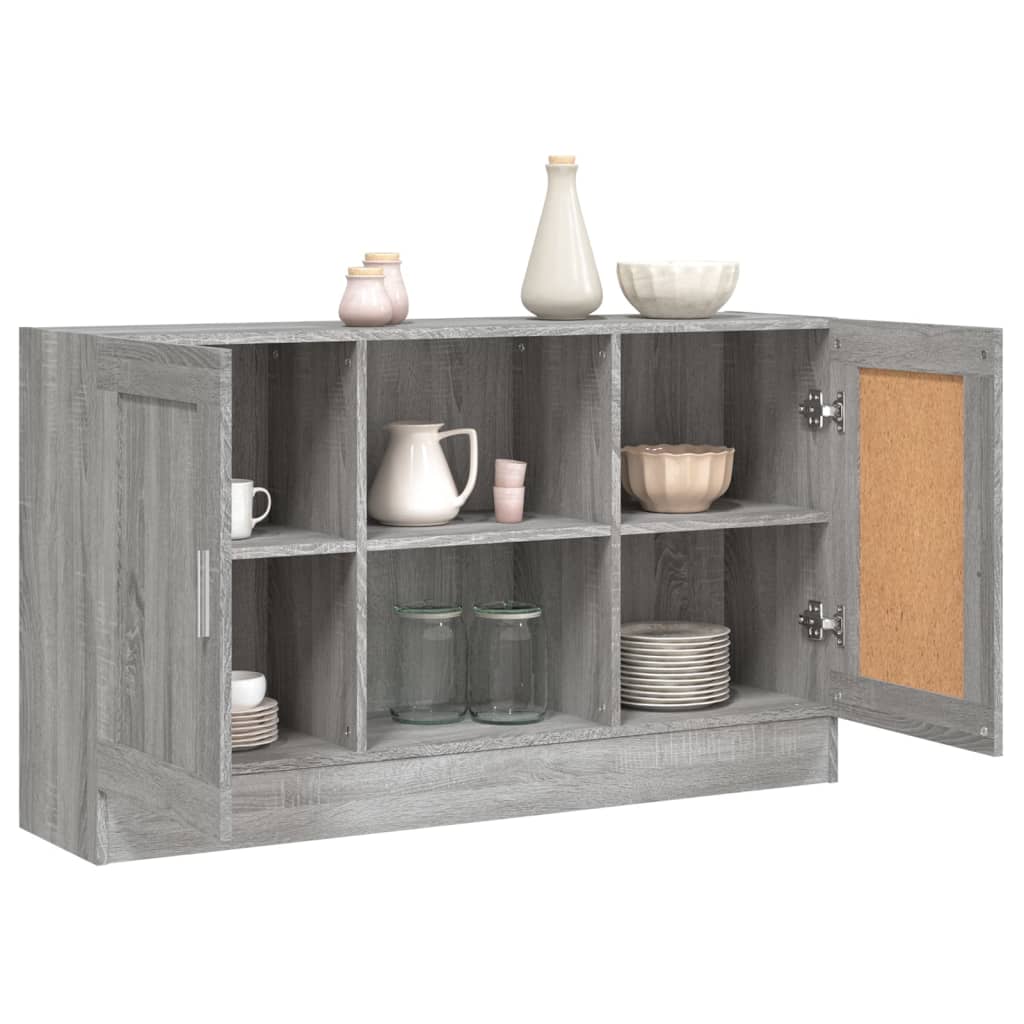 Sideboard Grau Sonoma 120x30,5x70 cm Holzwerkstoff