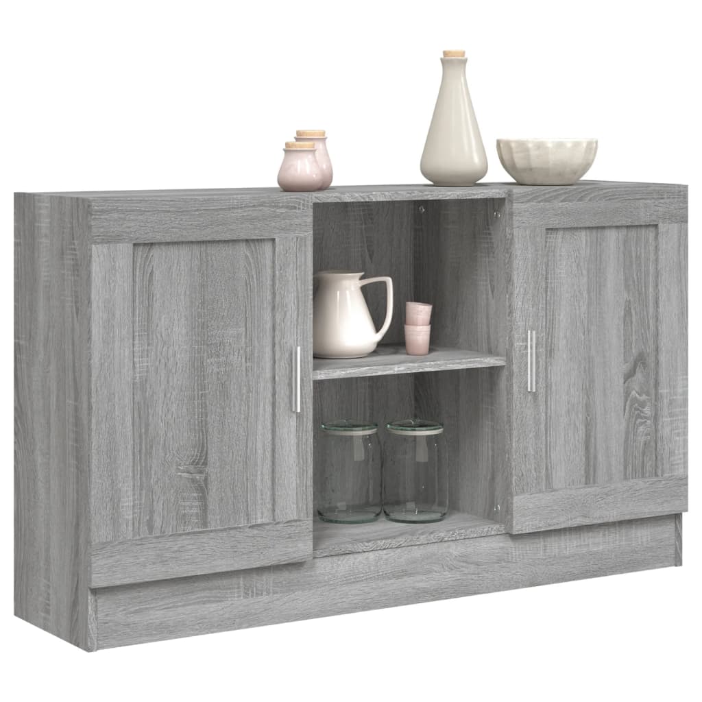 Sideboard Grau Sonoma 120x30,5x70 cm Holzwerkstoff