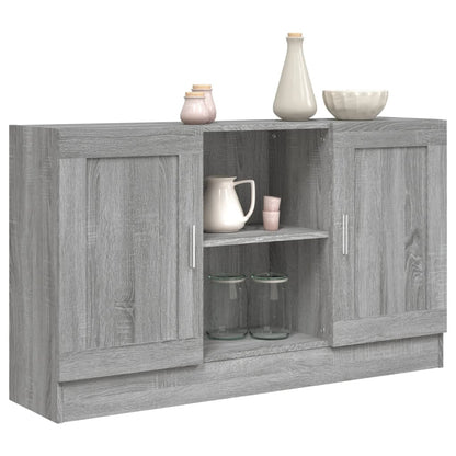 Sideboard Grau Sonoma 120x30,5x70 cm Holzwerkstoff