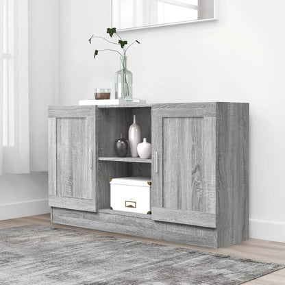 Sideboard Grau Sonoma 120x30,5x70 cm Holzwerkstoff