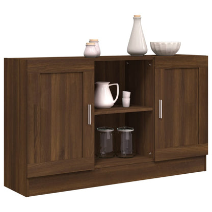 Sideboard Braun Eichen-Optik 120x30,5x70 cm Holzwerkstoff