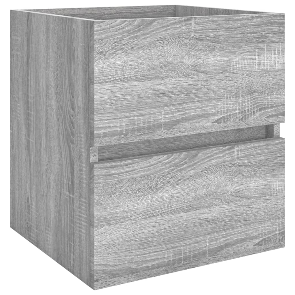 Waschbeckenunterschrank Grau Sonoma 41x38,5x45 cm Holzwerkstoff