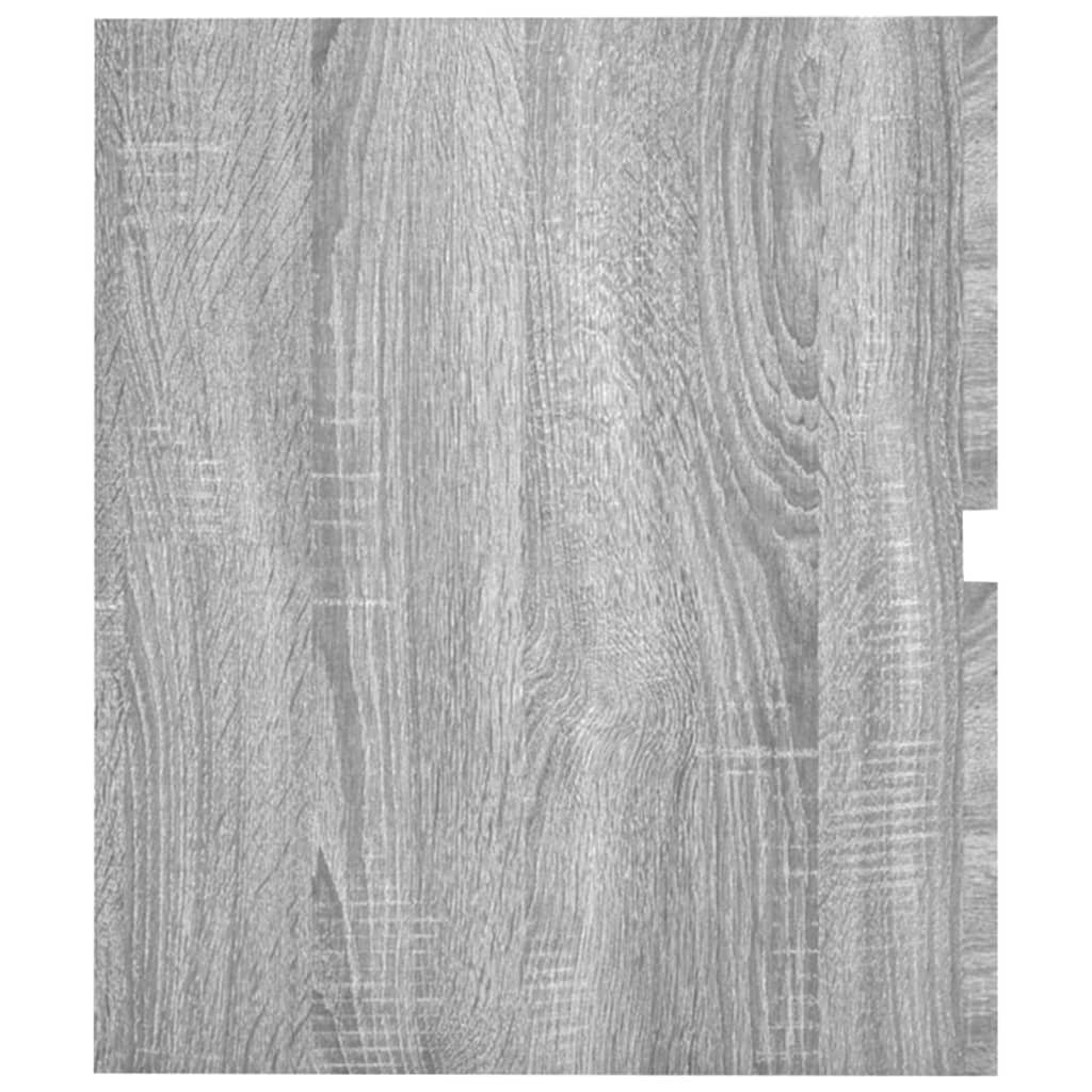 Waschbeckenschrank Grau Sonoma 41x38,5x45 cm Holzwerkstoff