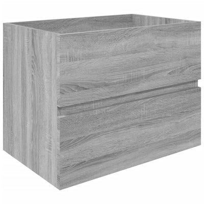 Waschbeckenunterschrank Grau Sonoma 60x38,5x45 cm Holzwerkstoff