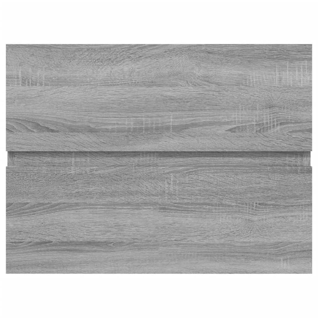 Waschbeckenunterschrank Grau Sonoma 60x38,5x45 cm Holzwerkstoff