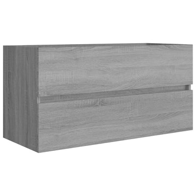 Waschbeckenunterschrank Grau Sonoma 90x38,5x45 cm Holzwerkstoff