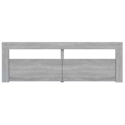 TV-Schrank mit LED-Leuchten Grau Sonoma 120x35x40 cm