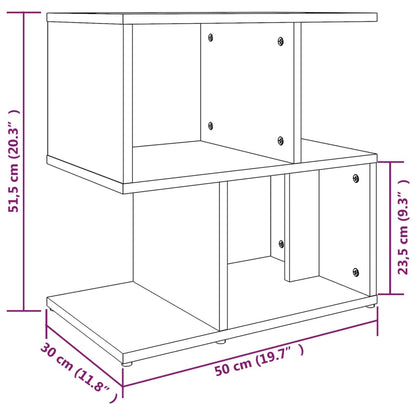 Nachttisch Braun Eichen-Optik 50x30x51,5 cm Holzwerkstoff