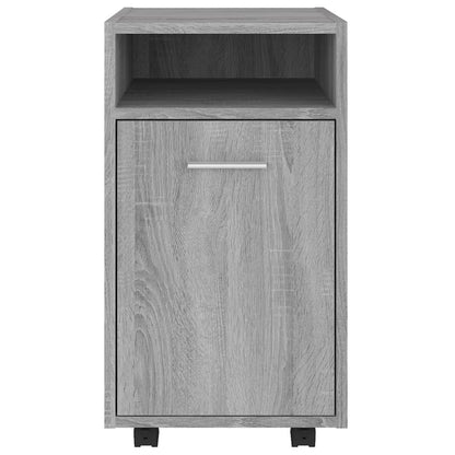 Beistellschrank mit Rollen Grau Sonoma 33x38x60cm Holzwerkstoff