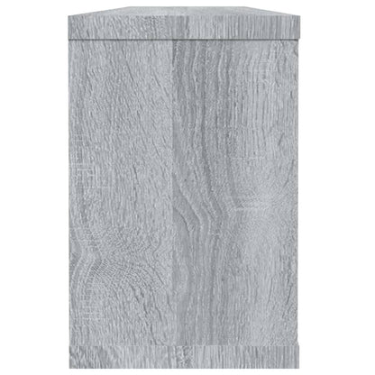 Würfelregale 6 Stk. Grau Sonoma 60x15x23 cm Holzwerkstoff