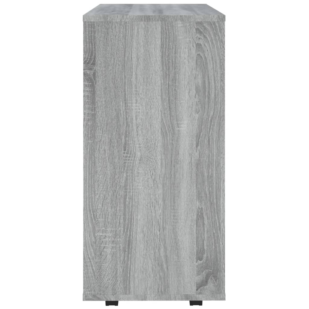 Rollschrank Grau Sonoma 60x35x75 cm Holzwerkstoff