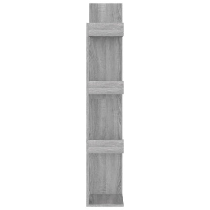 Bücherschrank 48x25,5x140 cm Grau Sonoma Holzwerkstoff