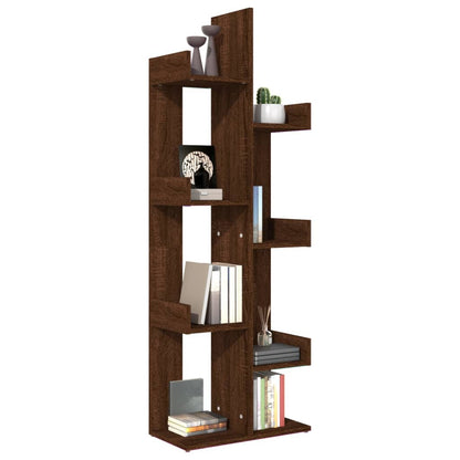 Bücherregal 48x25,5x140 cm Braun Eichen-Optik Holzwerkstoff