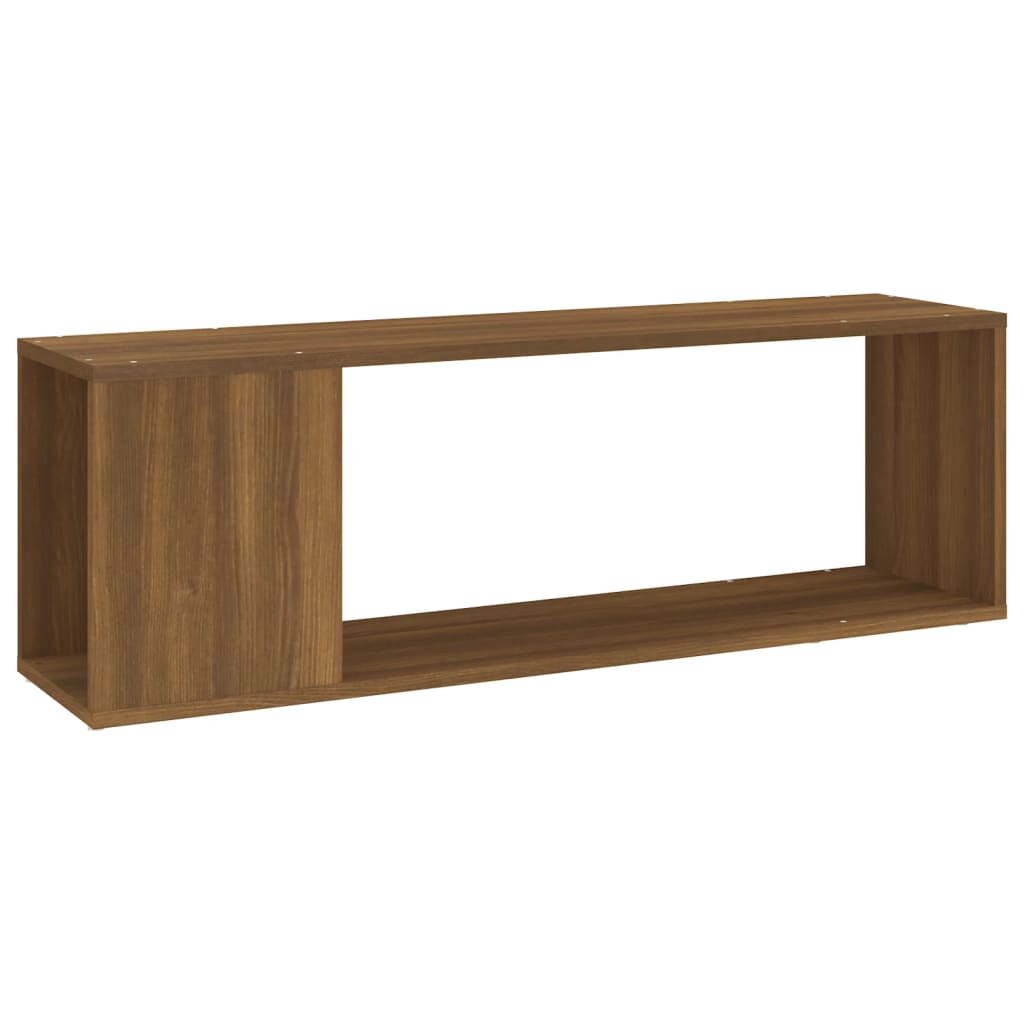 TV-Schrank Braun Eichen-Optik 100x24x32 cm Holzwerkstoff