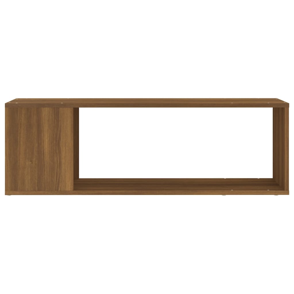 TV-Schrank Braun Eichen-Optik 100x24x32 cm Holzwerkstoff