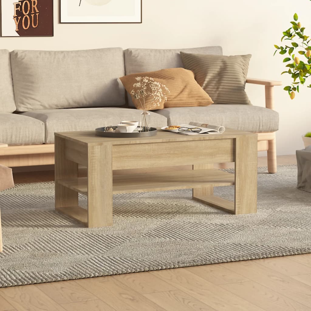 Couchtisch Sonoma-Eiche 102x55x45 cm Holzwerkstoff