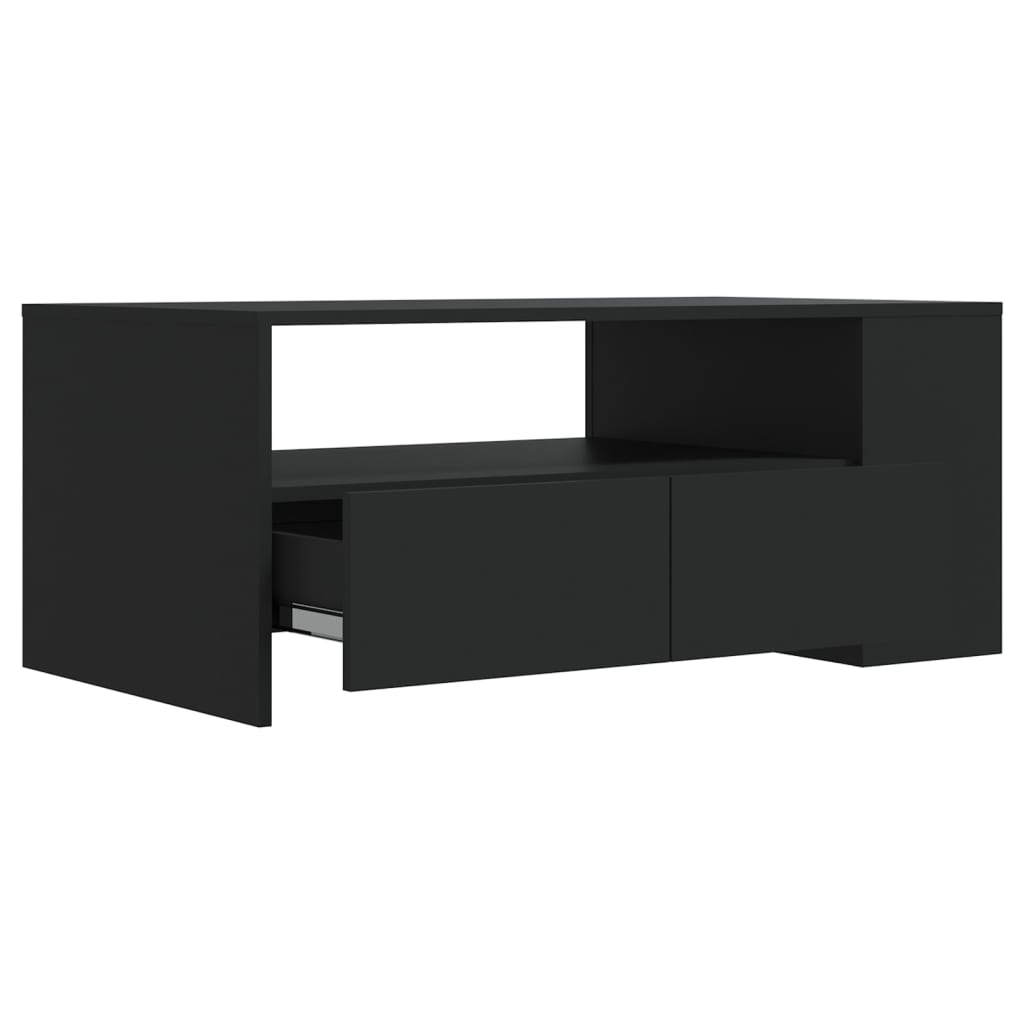 Couchtisch Schwarz 102x55x42 cm Holzwerkstoff